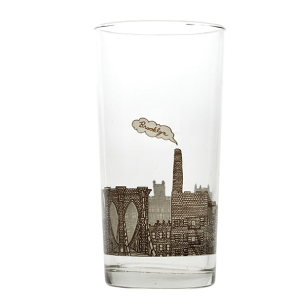 Fishs Eddy｜布魯克林工業風玻璃杯 (1件)